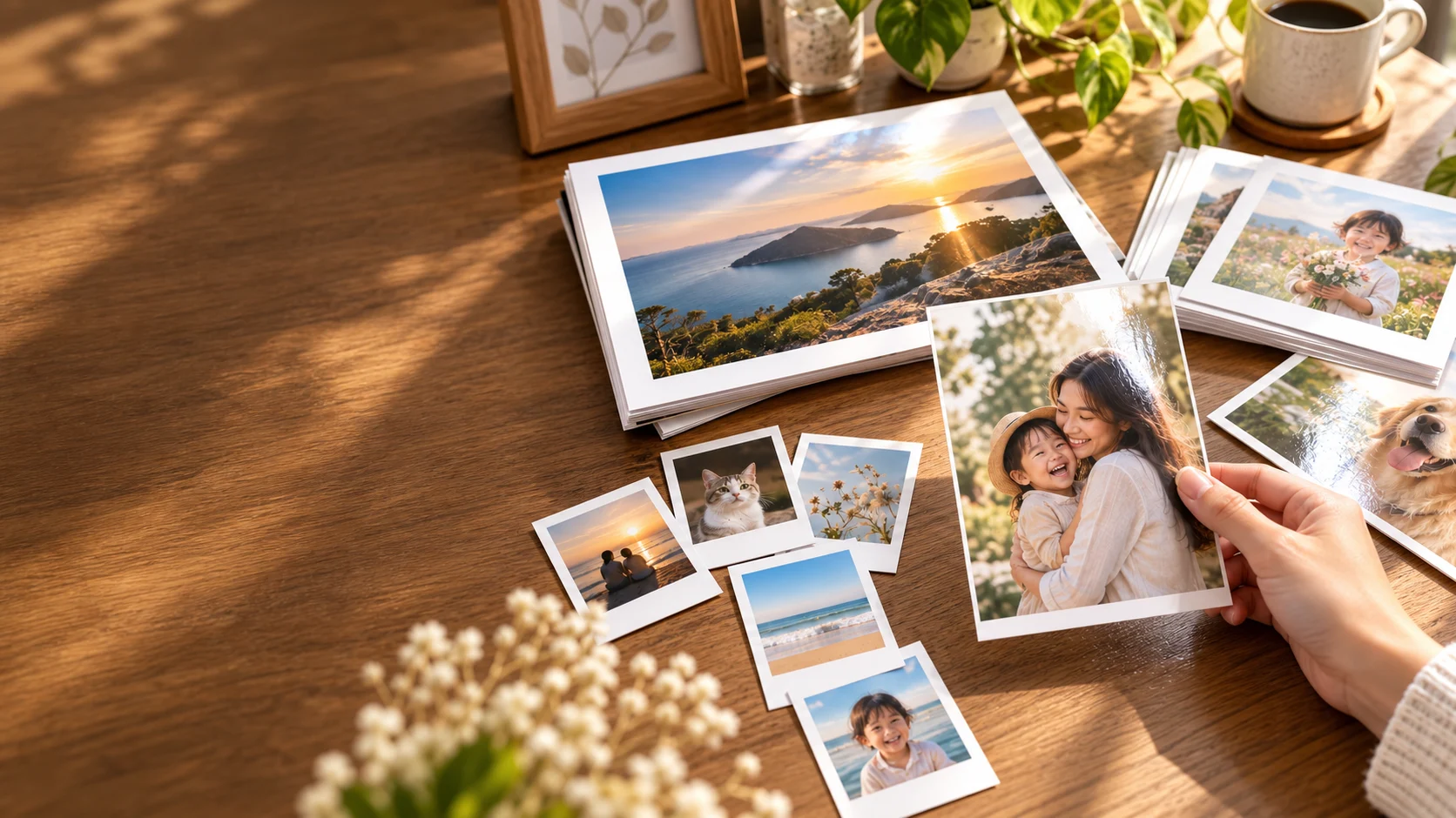 ตัวอย่างงานพิมพ์ภาพ PHOTO และภาพสไตล์โพลารอยด์